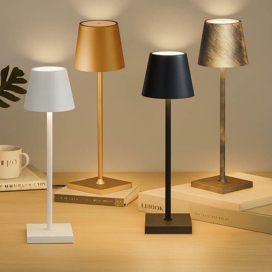 Rechargeable LED Touch Table Lamp – 3 Color Modes, Dimmable, Cordless Bedside & Desk Light