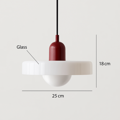 Nordic Retro Glass Chandelier – E27 LED Pendant Light for Living Room, Dining Room & Bedroom