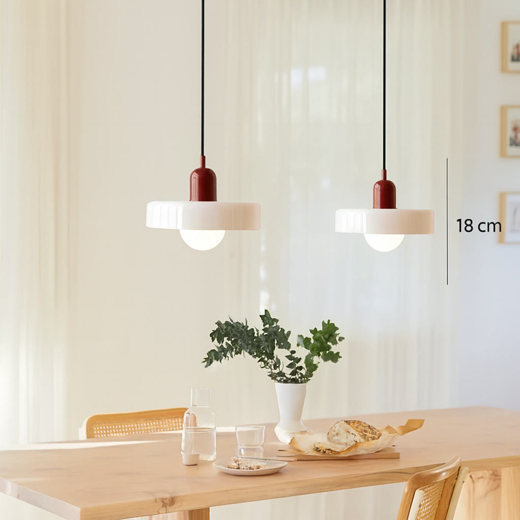 Nordic Retro Glass Chandelier – E27 LED Pendant Light for Living Room, Dining Room & Bedroom