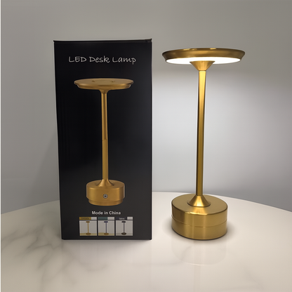Retro LED Rechargeable Table Lamp – Touch Control, Dimmable, Portable Type-C Desk Light