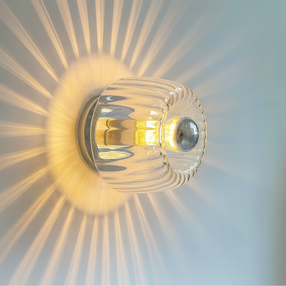 Modern Glass Wall Lamp, Decorative Up & Down Light Fixture for Living Room, Hallway, Stairs, E14