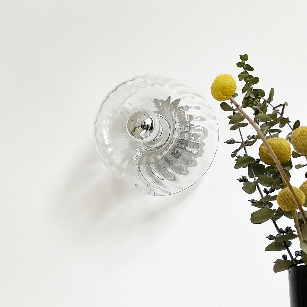 Modern Glass Wall Lamp, Decorative Up & Down Light Fixture for Living Room, Hallway, Stairs, E14