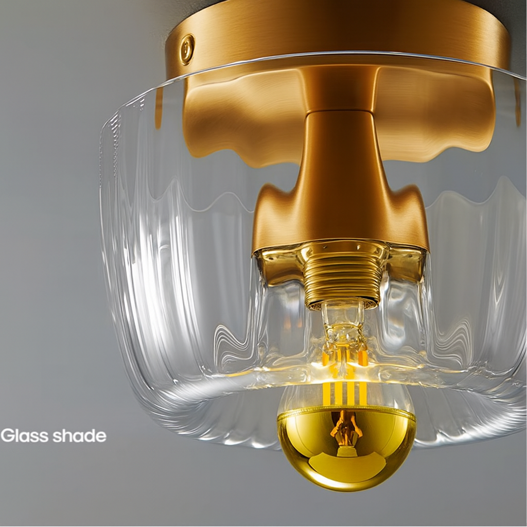 Modern Glass Wall Lamp, Decorative Up & Down Light Fixture for Living Room, Hallway, Stairs, E14