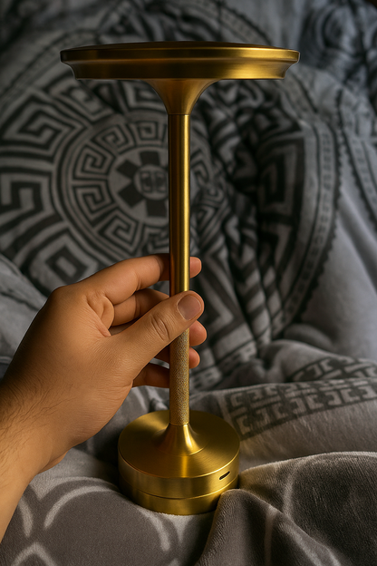 Retro LED Rechargeable Table Lamp – Touch Control, Dimmable, Portable Type-C Desk Light