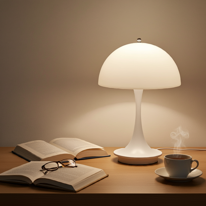 Portable Mushroom LED Table Lamp – USB C Rechargeable, Touch Control, 3-Color Dimmable Night Light